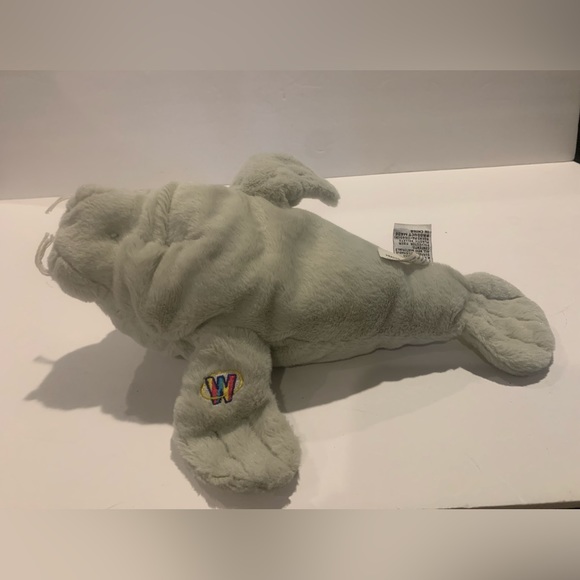 Webkinz Plush Manatee No Code Ganz 12" Sea Cow Soft Toy Stuffed Ocean Animal - Picture 5 of 5